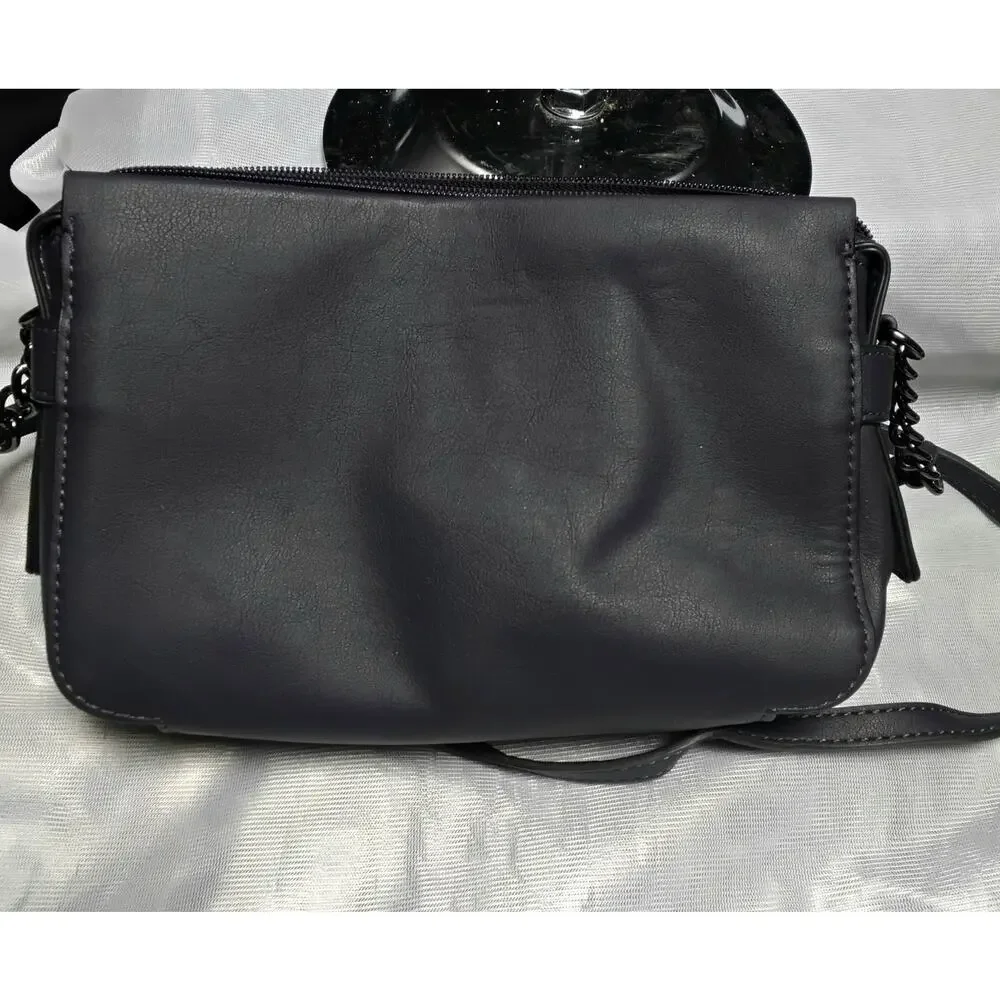 Simply Vera Vera Wang Navy Blue top handle Shoulder Bag Purse